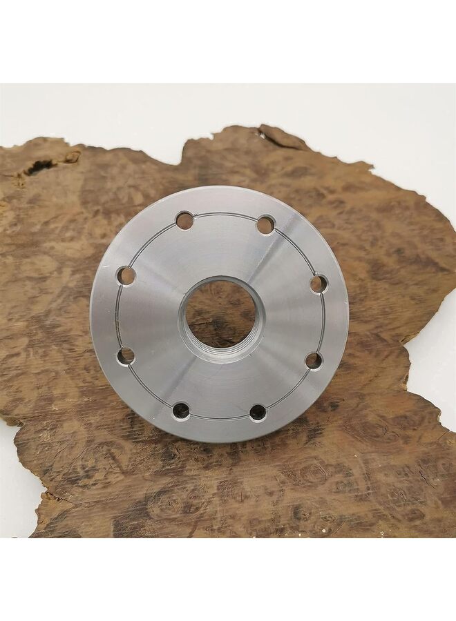 LAMAY 3IN Wood Lathe Steel Faceplate Chucks, Woodworking Lathe Face Plate with 1inch 8TPI, Steel Lathe Faceplate (Size : 3IN) - Image 5